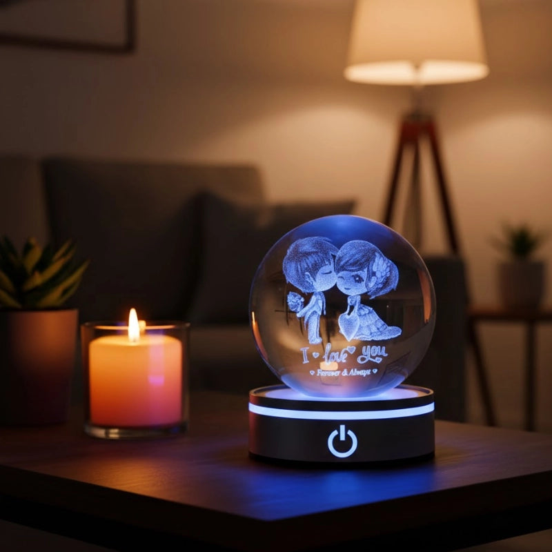3D Crystal Light Globe