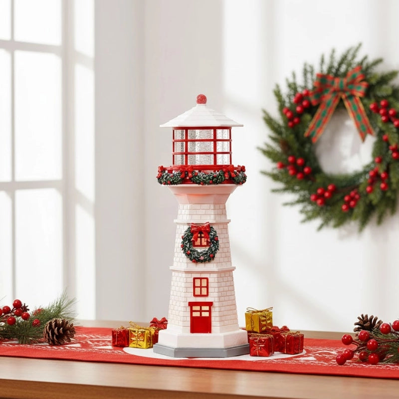 Musical Lighthouse Snow Globe