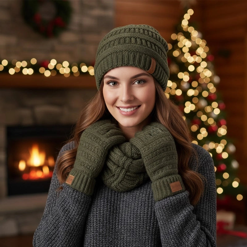 Winter Hat Scarf Set