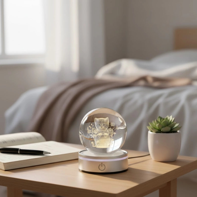 3D Crystal Light Globe