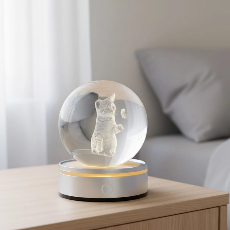 3D Crystal Light Globe
