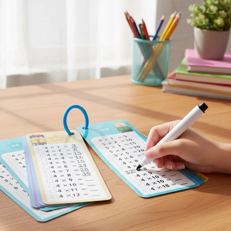 Reusable Math Practice Flash Cards