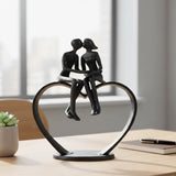 Romantic Couple Iron Sculpture