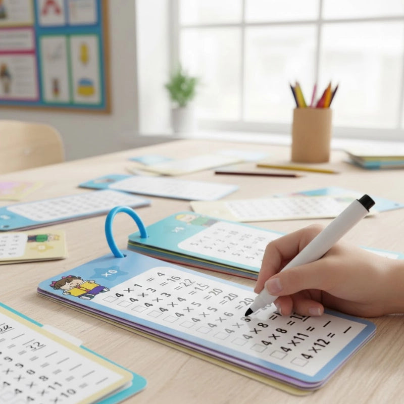 Reusable Math Practice Flash Cards