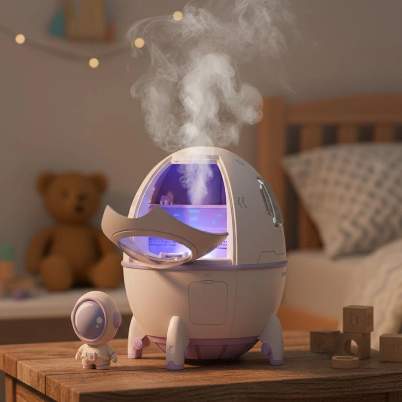 Mini Spaceship Humidifier Light