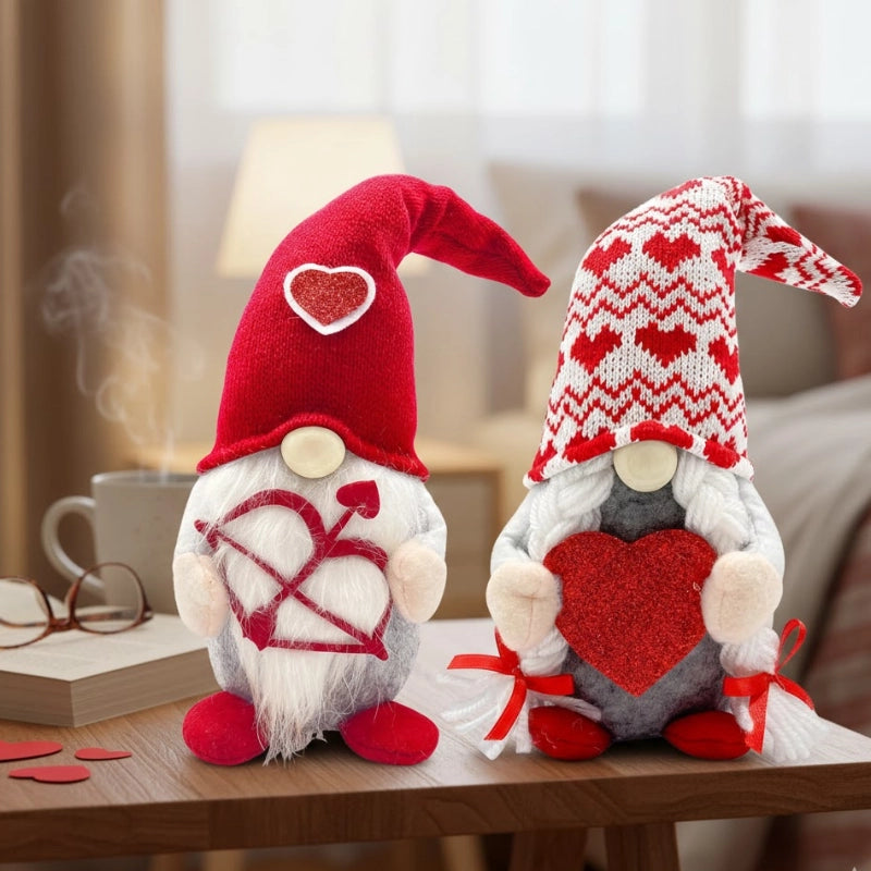 Valentine Gnome Couple Decor