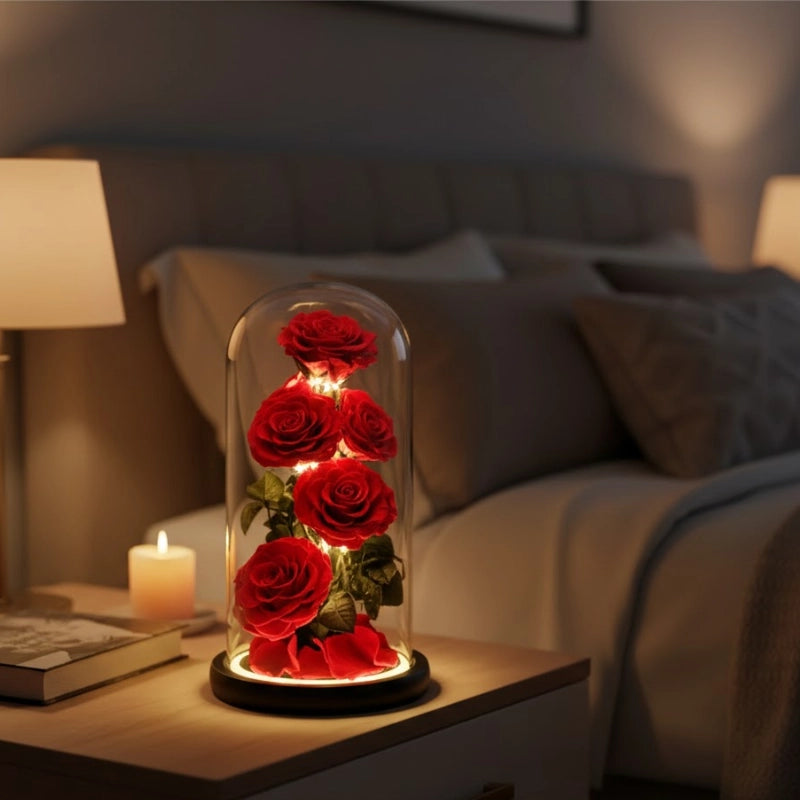 Forever Bloom Glass Dome