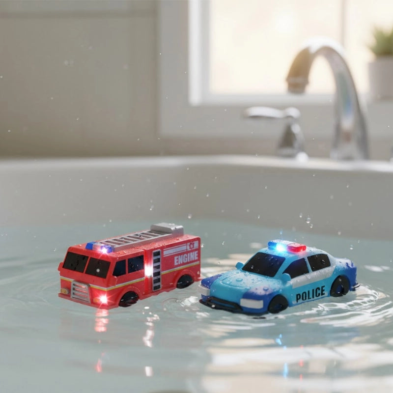 Light-Up Bath Car Set