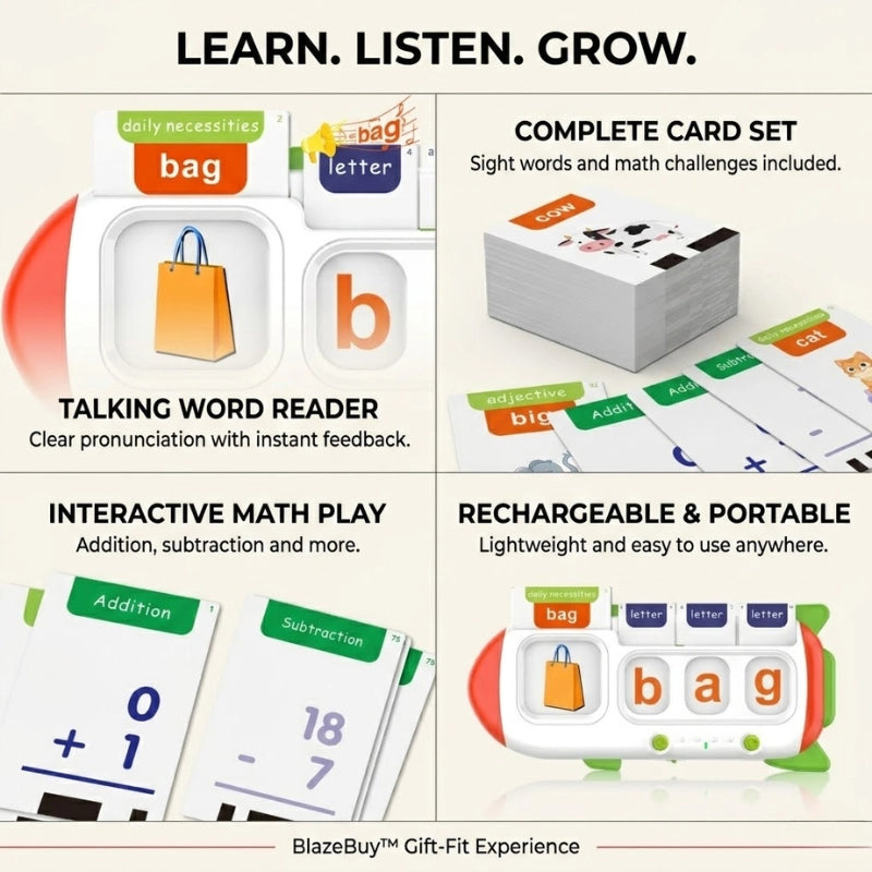 Talking Math Learning Cards