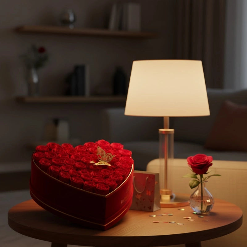 Forever Heart Rose Box