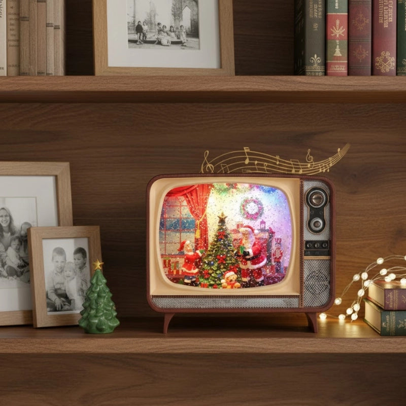 Musical TV Snow Globe