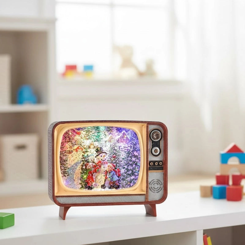 Musical TV Snow Globe