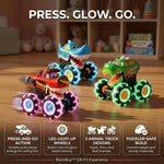 Glow Monster Truck Trio