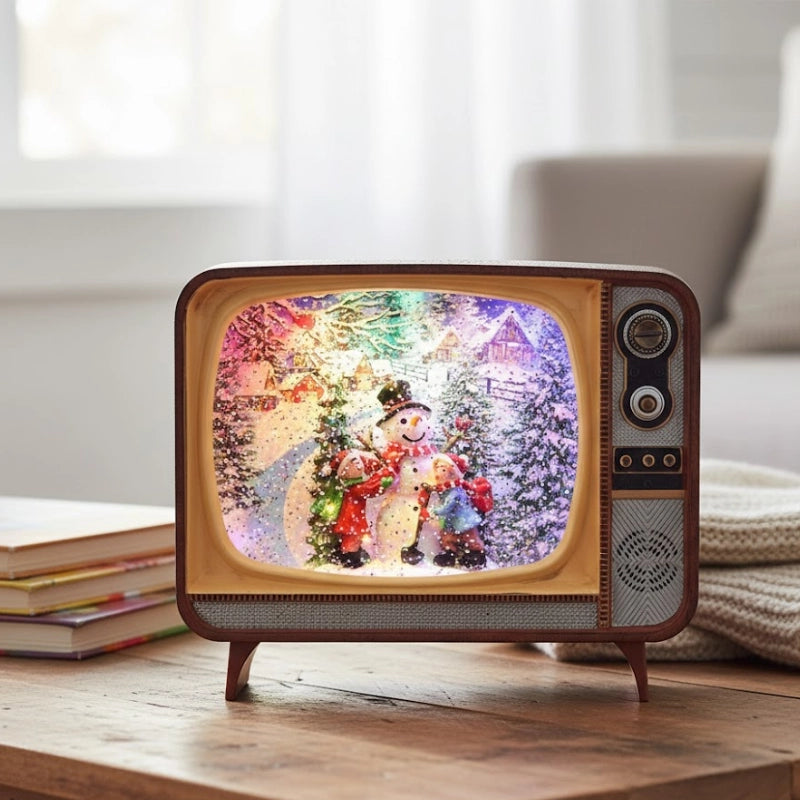 Musical TV Snow Globe