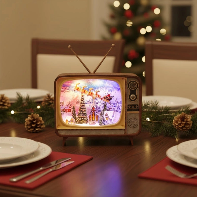 Musical TV Snow Globe