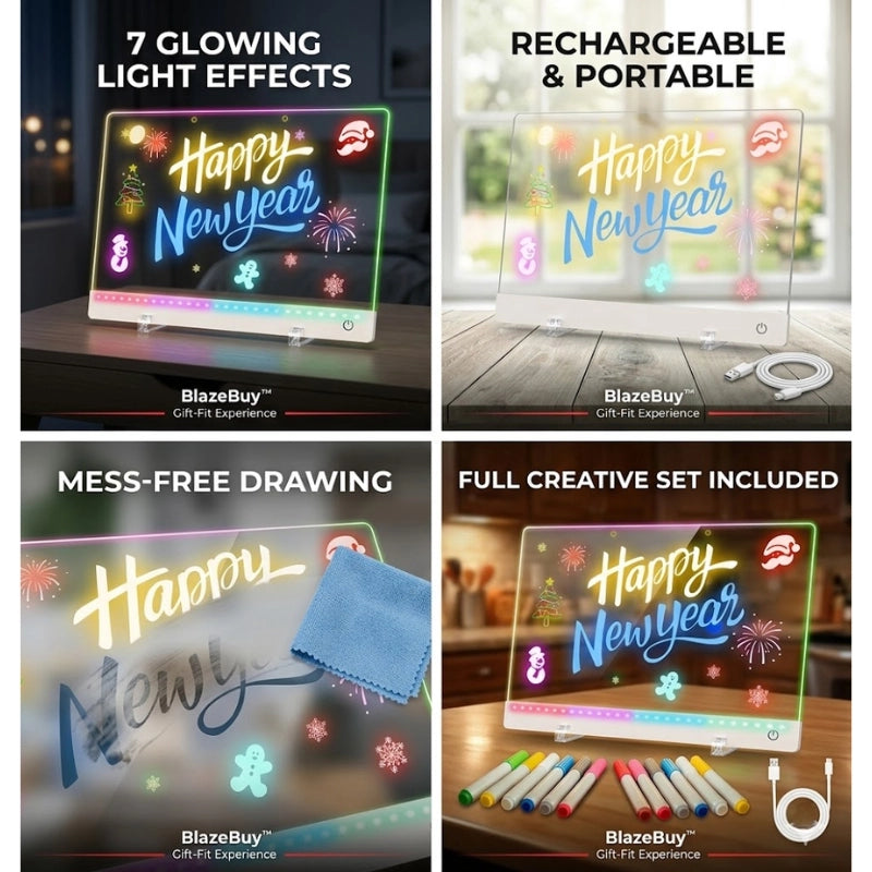 LED Rechargeable Glow Doodle Board