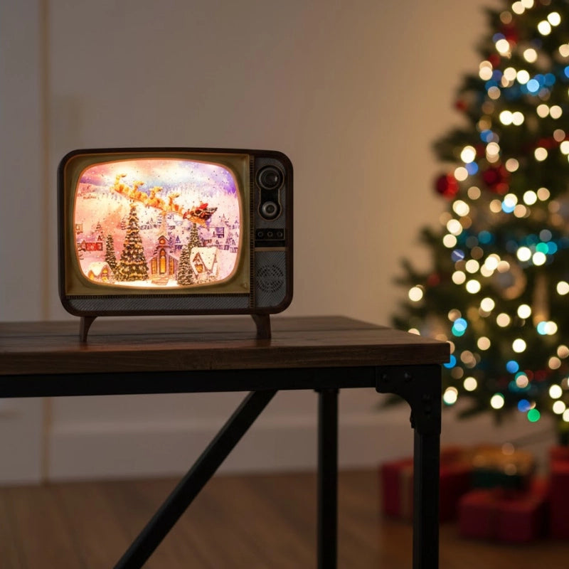 Musical TV Snow Globe