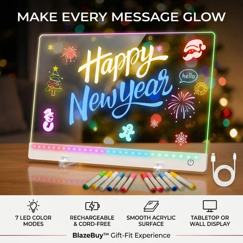 LED Rechargeable Glow Doodle Board