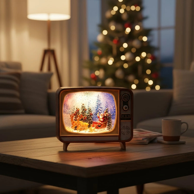Musical TV Snow Globe