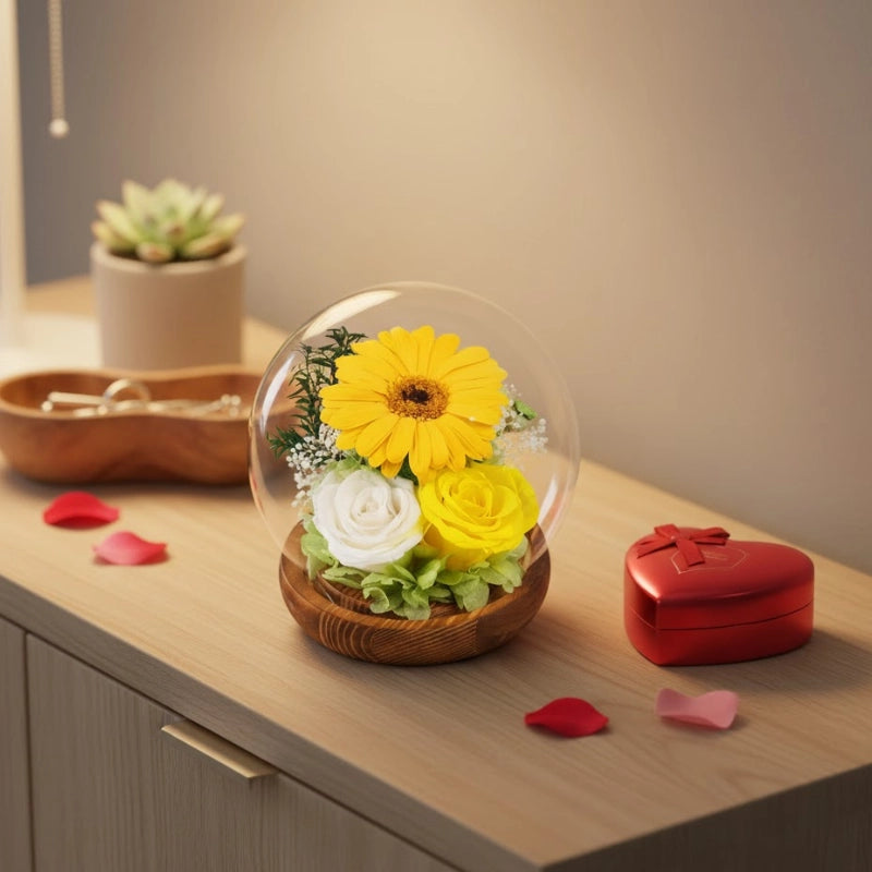 Eternal Rose Glass Dome