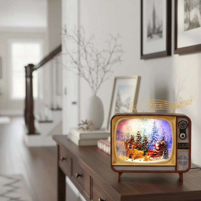 Musical TV Snow Globe