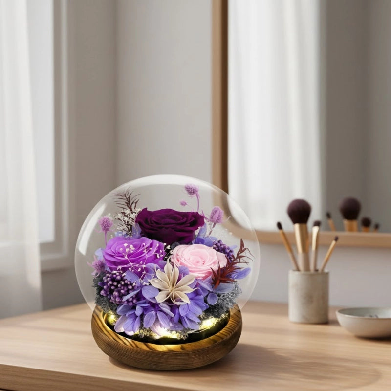 Eternal Rose Glass Dome