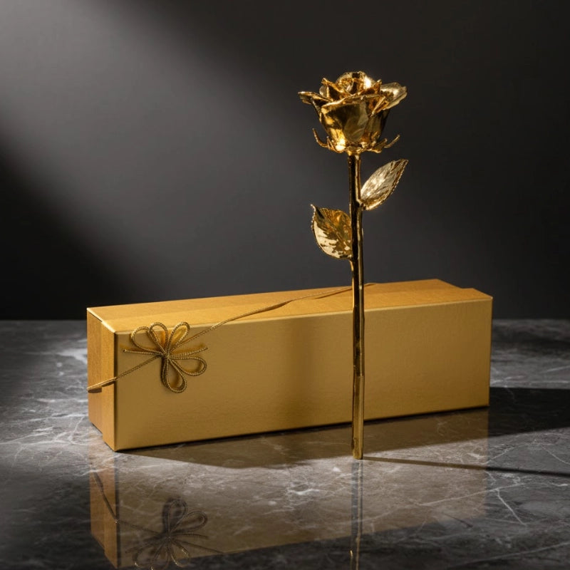 Golden Forever Rose Keepsake