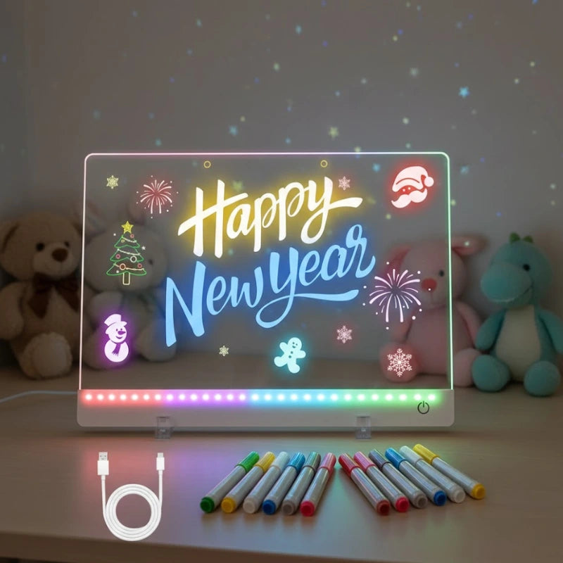 LED Rechargeable Glow Doodle Board