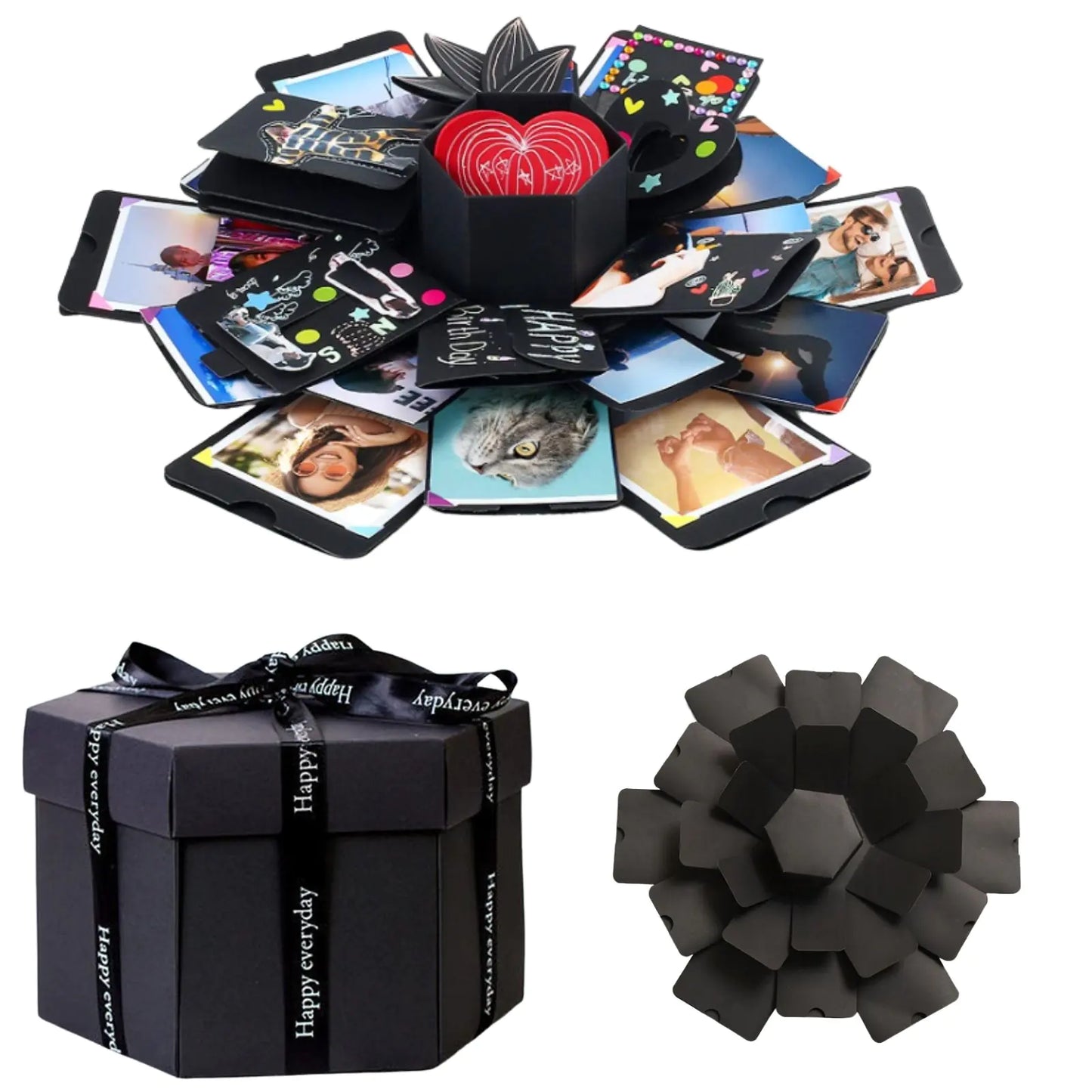Black Explosion Photo Box