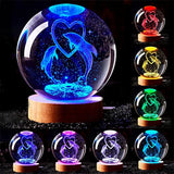 Dolphin Crystal Ball Lamp